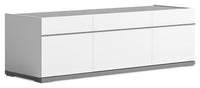 Meuble pour téléviseur moderne Marla de 47 po avec rangement et système de gestion des câbles pour téléviseurs jusqu’à 50 po - blanc