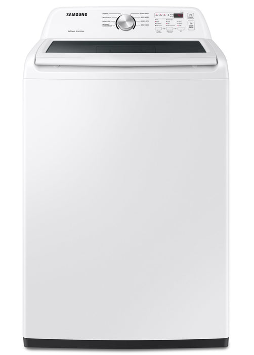 Laveuse à chargement par le haut de 5 pi³ et sécheuse électrique de 7,2 pi³ de Samsung - blanches