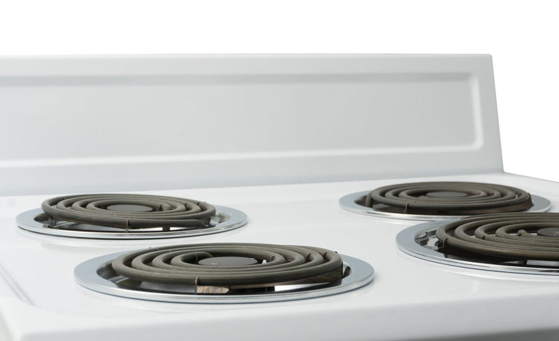 Cuisinière électrique Danby de 2,5 pi³ de largeur compacte de 24 po et à 4 brûleurs - blanche - DERM240WC