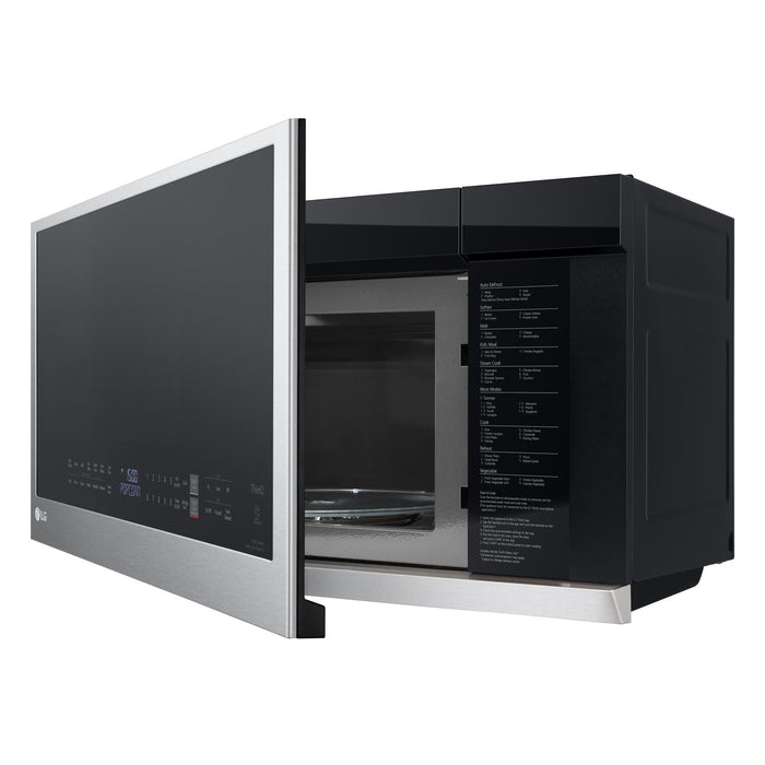 Four à micro-ondes à hotte intégrée LG de 2,1 pi³ avec ExtendaVentMC et cuisson par capteur - acier inoxydable Smudge-ProofMD - MVEL2137F