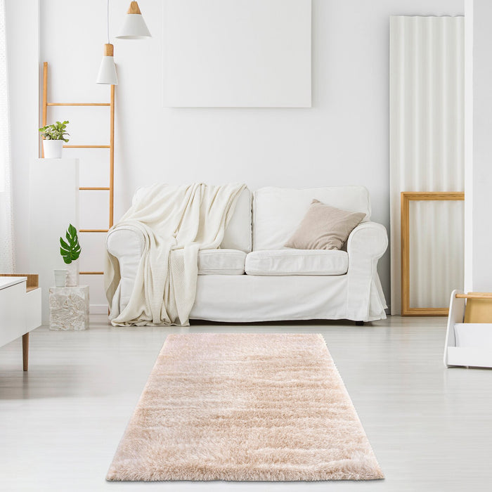 Carpette à poil long Harlow beige - 5 pi x 7 pi