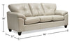 Addison Leath-Aire Sofa - Beige 