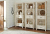 Ilsa Display Tower - Country style Hutch in Antique White Asian Hardwood