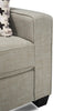 Sawyer Linen-Look Fabric Loveseat - Light Grey 