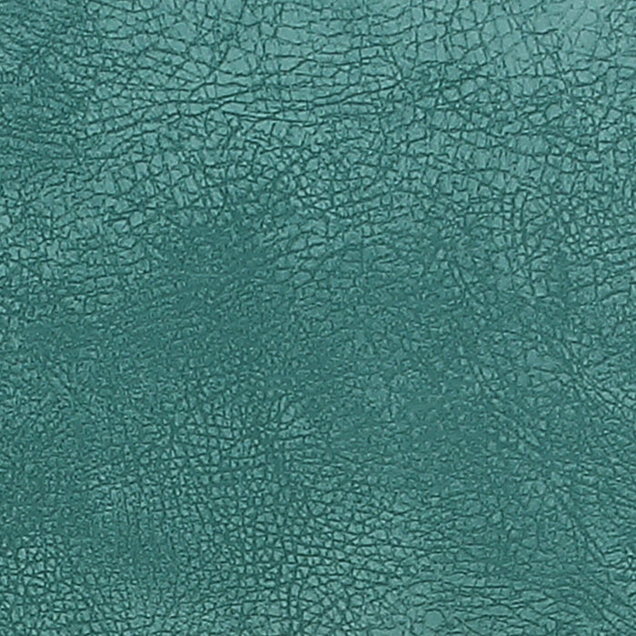 Tabouret 25.5 po H Bay de Kort & Co. de hauteur comptoir en tissu de cuir végétalien et en métal avec siège pivotant - turquoise