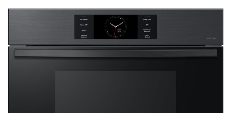 Four à micro-ondes combiné avec four mural électrique Samsung de 7 pi³ et de 30 po - acier noir mat - NQ70CG700DMTAA