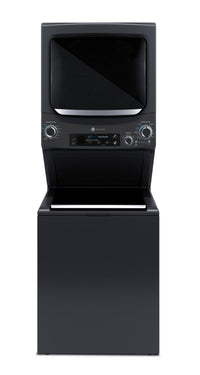 Tour de lavage SpaceMakerMC électrique GE avec laveuse de 4,5 pi³, sécheuse de 5,9 pi³ et Wi-Fi - gr…