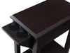 Torry Chairside Table – Brown  - Contemporary style End Table in Red cocoa Medium Density Fibreboard (MDF)