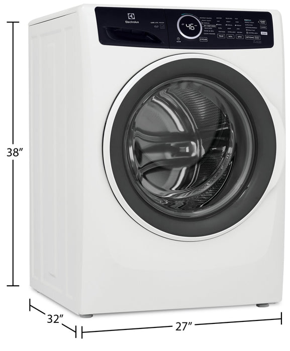 Laveuse à la vapeur haute efficacité Electrolux à chargement frontal de 5,2 pi³ - blanche - superposable - ELFW7437AW