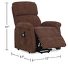 Ruben Chenille Power Lift Reclining Chair - Chocolate 