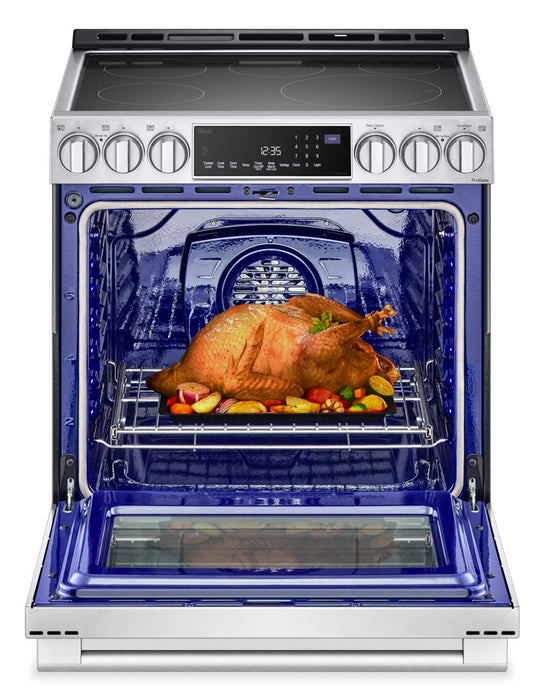 Cuisinière intelligente électrique LG Studio de 6,3 pi³ avec friture à air et convection ProBake ConvectionMD - acier inoxydable Smudge-ProofMD - LSES6338F