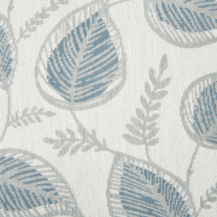 Fauteuil Scarlett de 41,5 po fabriqué au Canada en tissu de chenille avec accoudoirs enroulés et coussin décoratif - bleu marine