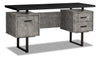 Teagan Reversible Desk - Grey Concrete-Look 