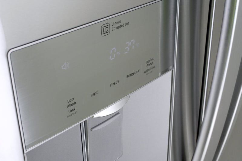 Réfrigérateur LG de 22 pi³ et de 30 po à portes françaises - acier inoxydable Smudge-ProofMD - LRFWS2200S