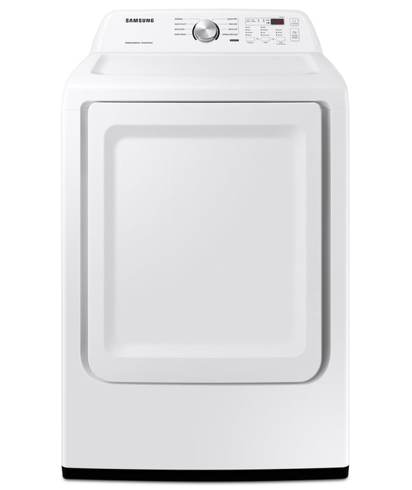 Laveuse à chargement par le haut de 5 pi³ et sécheuse électrique de 7,2 pi³ de Samsung - blanches