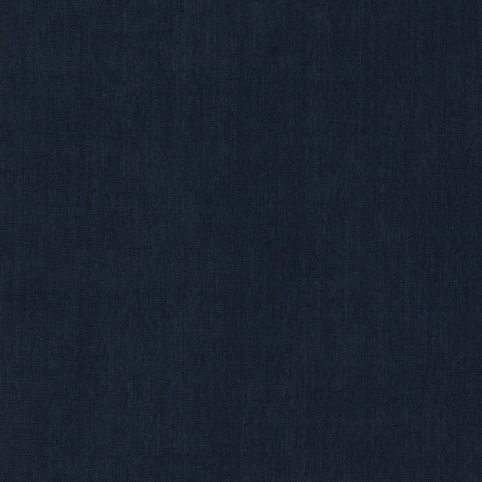 Sofa sectionnel modulaire Eclipse 4 pièces en tissu d’apparence lin avec pouf et coussins réversibles en duvet et plumes - bleu marine