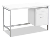 Bureau Lindsay de 47,25 po à 2 tiroirs - blanc