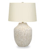 26" Cream Textured Ceramic Table Lamp|Lampe de table de 26 po en céramique texturée crème