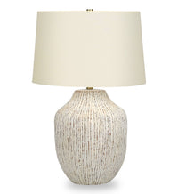 Lampe de table de 26 po en céramique texturée crème
