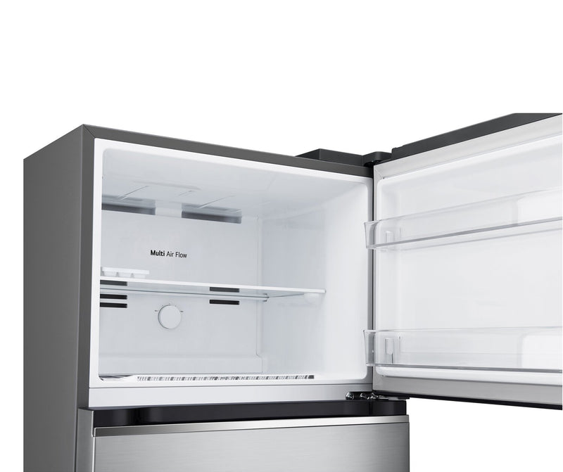 Réfrigérateur LG de 13 pi³ et de 28 po à congélateur supérieur - argenté platine- LT13C2000V