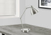 17" Nickle Metal Desk/Task Lamp wiht USB Charging|Lampe de travail et de bureau de 17 po en métal nickel avec recharge USB