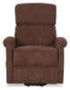 Ruben Chenille Power Lift Reclining Chair - Chocolate 