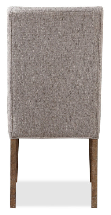 Chaise de salle à manger Cedar en tissu de polyester et en pin - beige