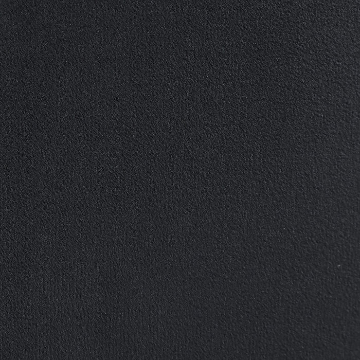 Pouf de rangement Phebe de 16,5 po avec base à bordures dorées - noir