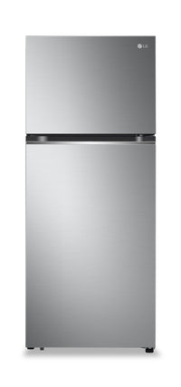 Réfrigérateur LG de 13 pi³ et de 28 po à congélateur supérieur - argenté platine- LT13C2000V