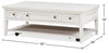 Heron Cove 50" Traditional Coffee Table With Storage, Shelf and Casters - White Pine|Table à café traditionnelle Heron Cove de 50 po avec rangement, tablette et roulettes - pin blanc