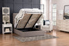 Jace Storage Full Bed - Taupe - Modern style Bed in Taupe Solid Woods, Medium Density Fibreboard (MDF), Plywood