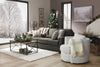 Petite Chenille Swivel Cuddler Chair - Teddy Star 