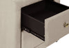 Zara Upholstered Bedside 2-Drawer Nightstand, 20.5"W x 20.75"H - Beige | Table de nuit rembourrée Zara de 20,5 po (l) x 20,75 po (H) à 2 tiroirs - beige