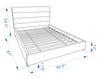 Clay King Platform Bed 