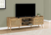 Emme 72" Modern TV Stand with Storage and Cable Management for TVs up to 80"- Light Brown|Meuble pour téléviseur moderne Emme de 72 po avec rangement et système de gestion des câbles pour téléviseurs jusqu’à 80 po - brun clair