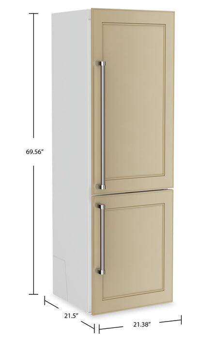 Réfrigérateur KitchenAid de 8,8 pi³ et de 22 po à congélateur inférieur - panneau personnalisable - KBBX102MPA
