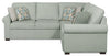 Scott Living Haven 2-Piece Right-Facing Chenille Fabric Sectional - Seafoam Blue | Sofa sectionnel de droite Haven de Scott Living 2 pièces en tissu de chenille - bleu écume de mer
