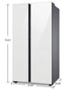 Samsung Bespoke 22.6 Cu. Ft. Counter-Depth Side-by-Side Refrigerator - RS23CB760012AA  