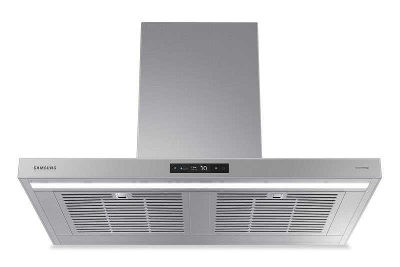 Hotte cheminée intelligente Bespoke de Samsung 36 po de série 7 - NK36CB700WCGAA