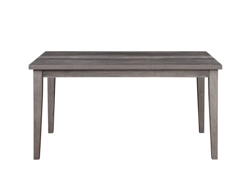 Ensemble de salle à manger Krew 6 pièces en mélamine avec table de 60 po (L), banc et 4 chaises - gris