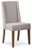 Cedar Dining Chair with Polyester Fabric, Pine Wood - Beige | Chaise de salle à manger Cedar en tissu de polyester et en pin - beige