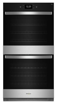  Four mural double électrique Whirlpool de 8,6 pi³ et de 27 po avec convection véritable - acier inox…