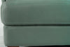 Chateau d'Ax Vita 44" 100% Genuine Leather Chair with Diamond Pattern Stitching and Wood Legs - Seafoam Green | Fauteuil Vita de Château d’Ax de 44 po en cuir 100 % véritable avec coutures à motif de diamant et pattes en bois - vert écume de mer