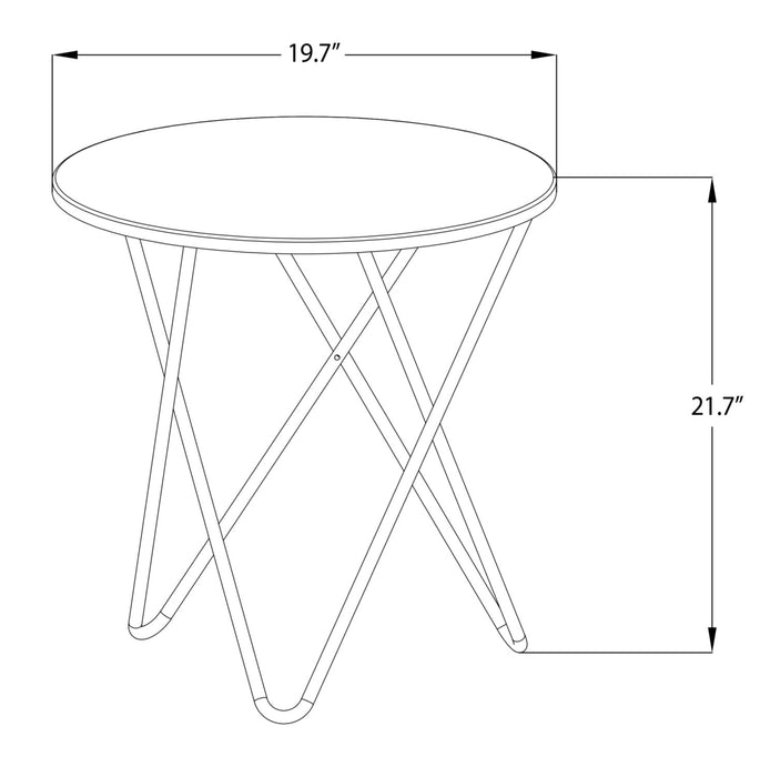Table d'appoint Spencer de 20 po - brune