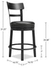 Otis Counter-Height Swivel Stool - Black 