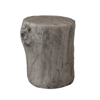 Table d'appoint Jordy de 15 po en imitation de bois - argentée
