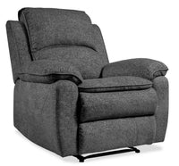 Fauteuil inclinable Chandler de 37 po en tissu de chenille - gris