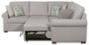 Scott Living Haven 2-Piece Right-Facing Chenille Fabric Sleeper Sectional - Grey | Sofa-lit sectionnel de droite Haven de Scott Living 2 pièces en tissu de chenille - gris