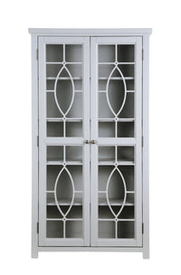 Armoire vitrée Athena de 36 po - grise