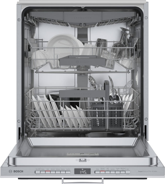 Lave-vaisselle Bosch série 800 à panneau personnalisable, système PrecisionWash et 3e panier - SGV78C53UC